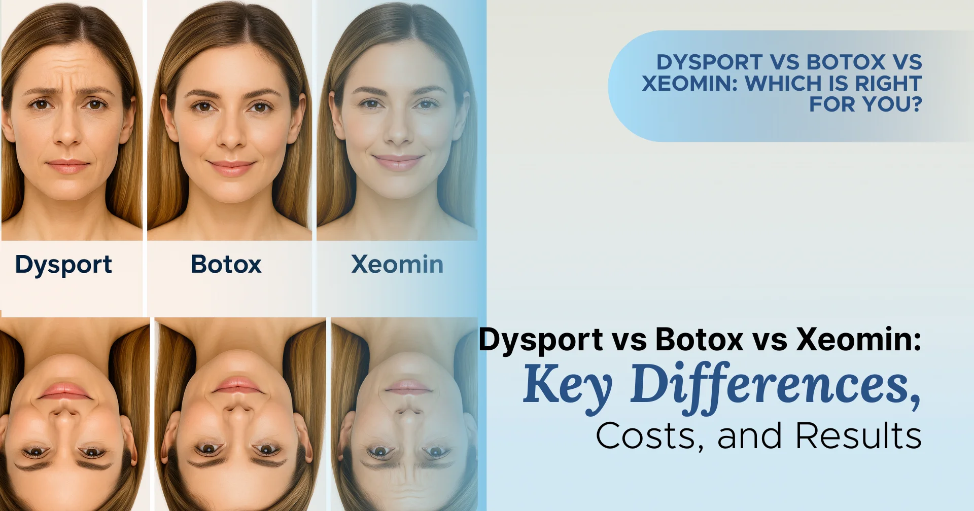 Dysport vs Botox vs Xeomin